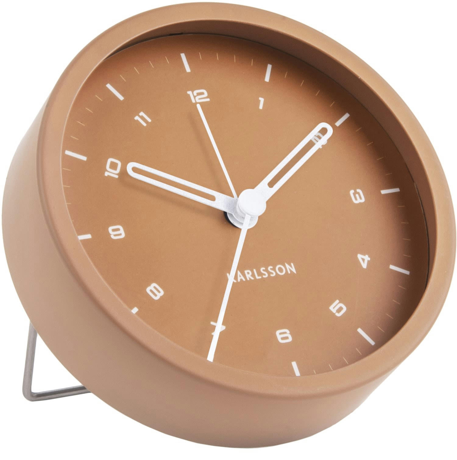 ALARM CLOCK - Réveil en métal style moderne tinge marron