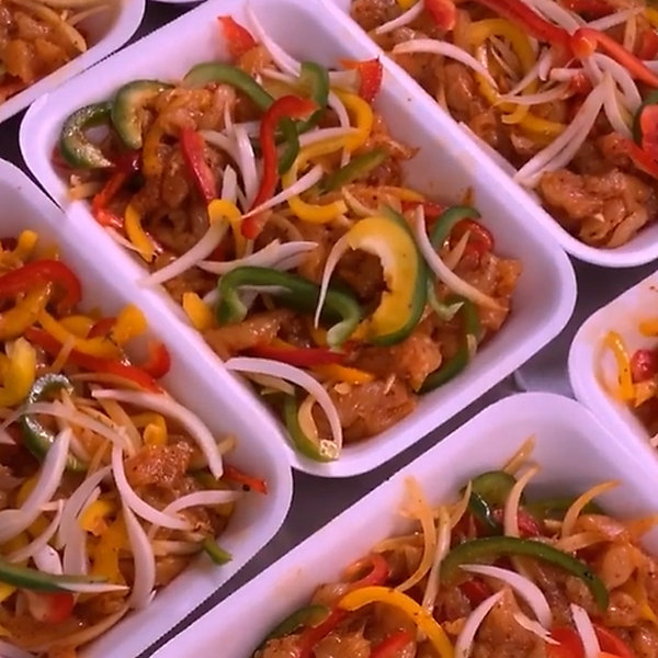 Lot 9 plateaux usage alimentaire : 1,2L Sans BPA (20,6 x 15 x 6,2 cm) - Cuisines, restaurants, cantines, catering