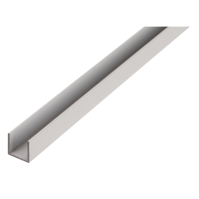 Profilé U en aluminium 8 x 8 x 1 x 6 mm 1 m ALBERTS