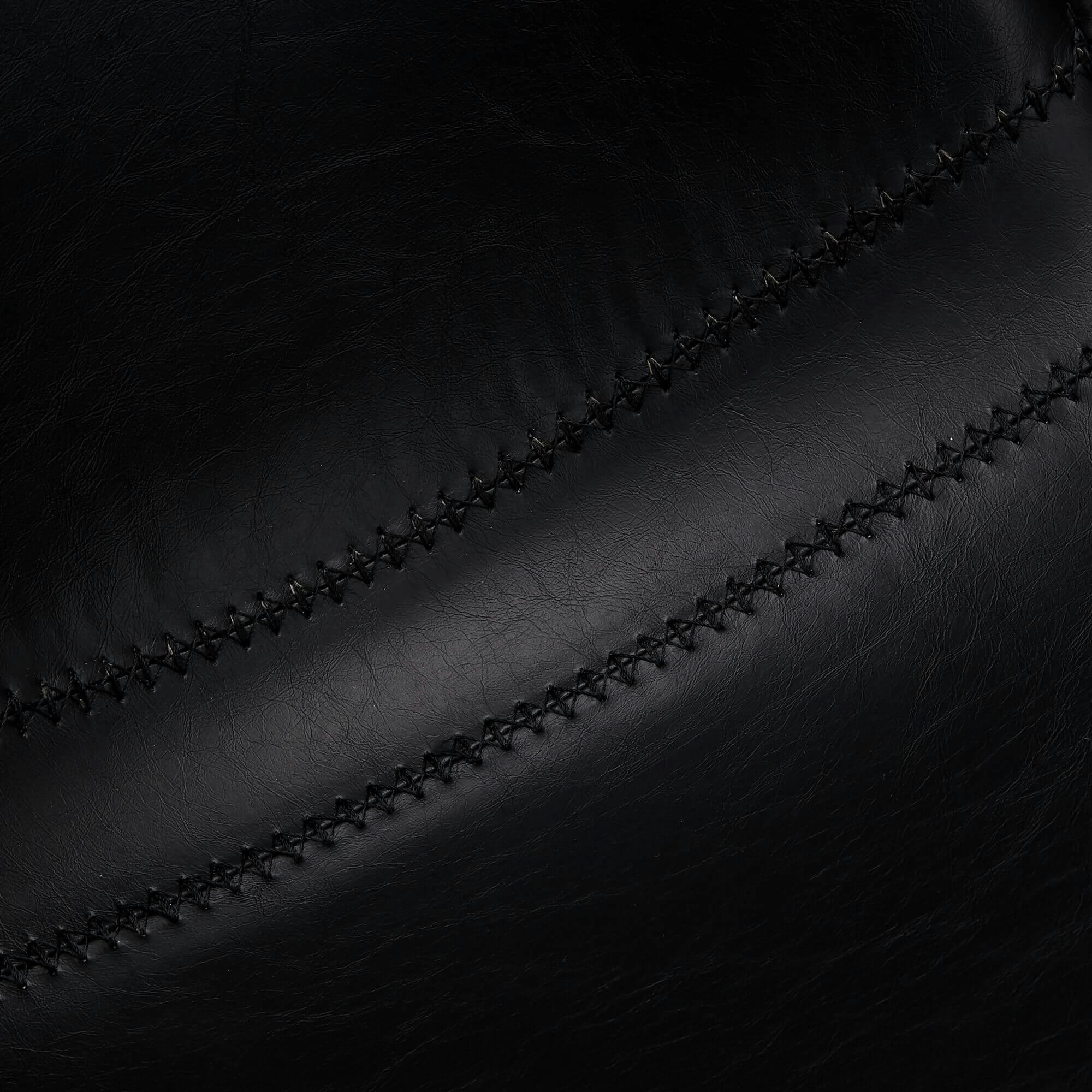 ISABEL - Lot de 2 chaise de bar en simili noir H70