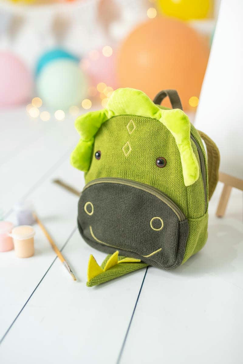 MOCHILAS - Sac à dos 100% coton dragon vert