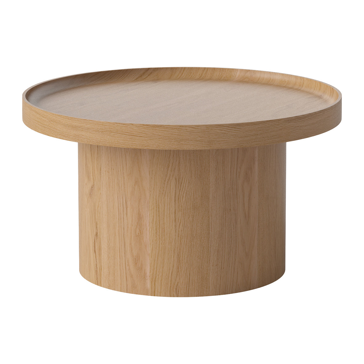 Bolia Plateau Bijzettafel - H 34 x Ø 61 cm - Gelakt Eiken