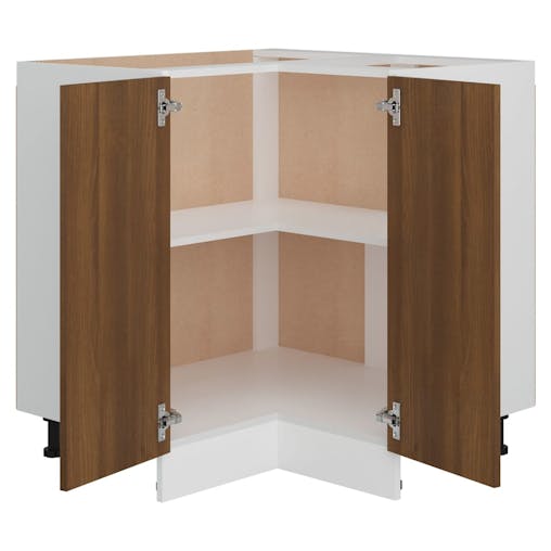 NNEVL Kitchen Cabinet Brown Oak 75.5x75.5x80.5 cm Engineered Wood