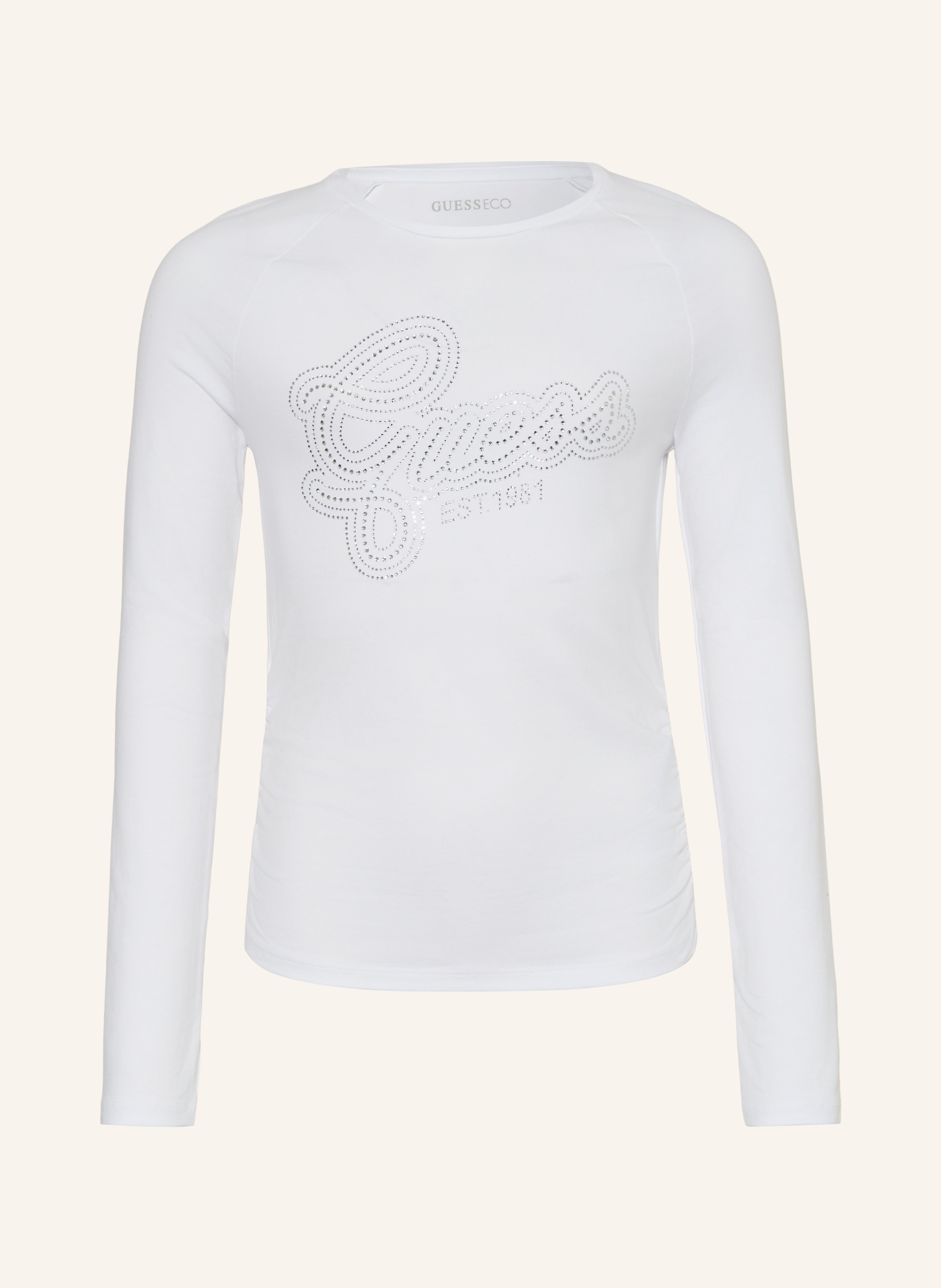 GUESS Longsleeve mit Schmucksteinen