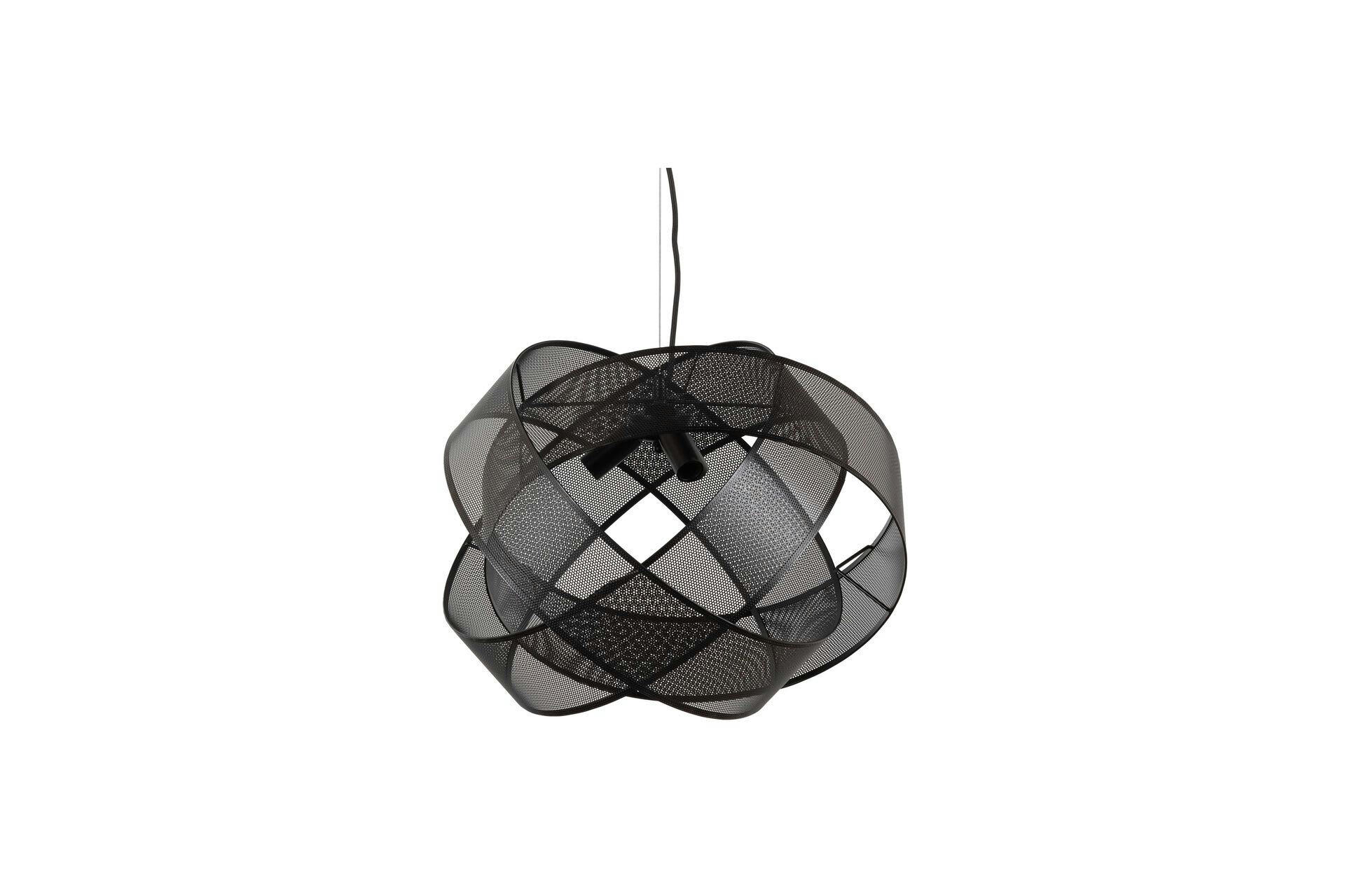 ARIE - Suspension lampe en métal léger noir