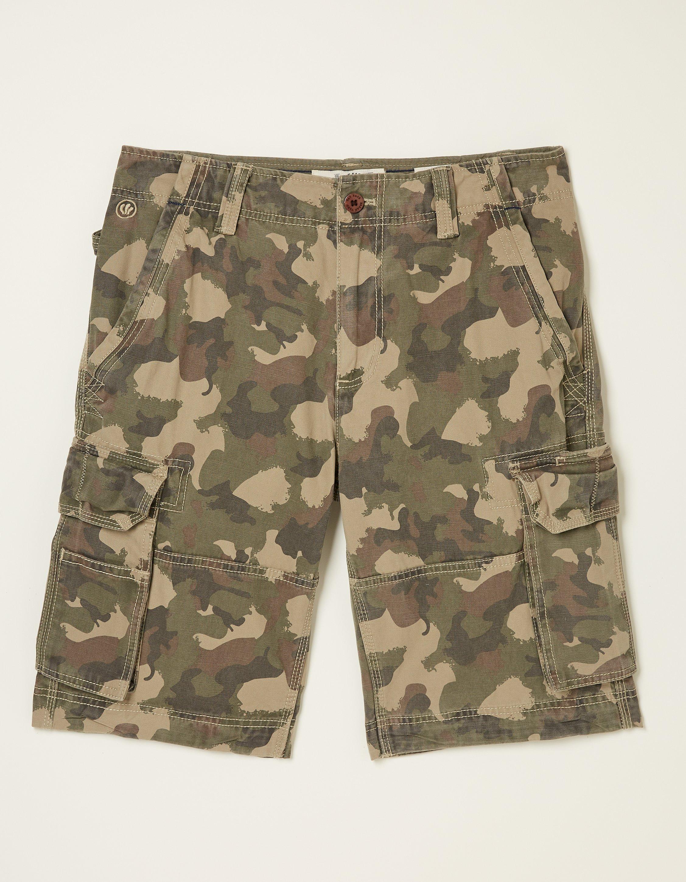 Breakyard Camo Cargo Shorts