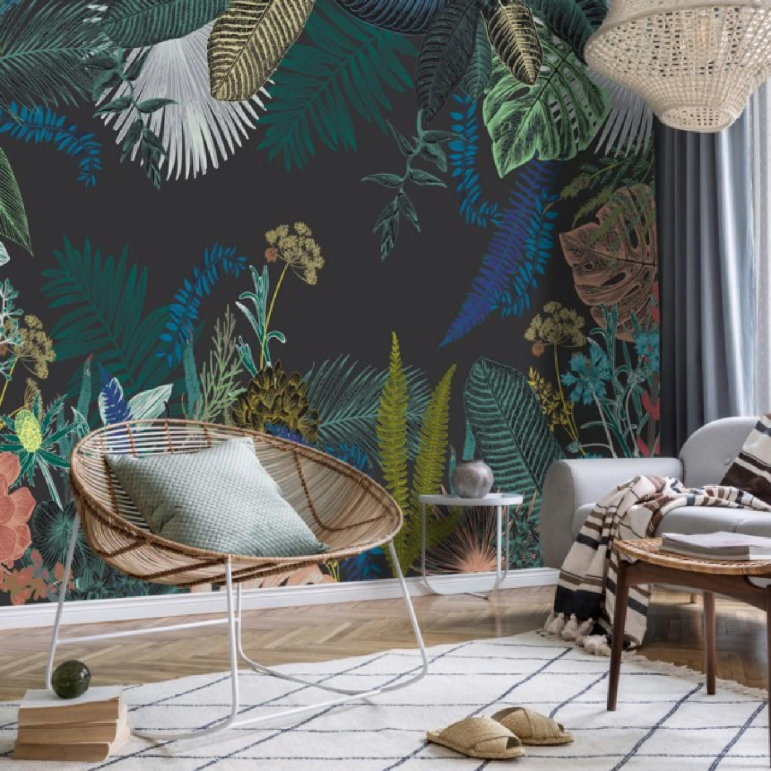 JUNGLE DOUANIER ROUSSEAU - Papier Peint Panoramique L432xH270cm Multicolore Végetal