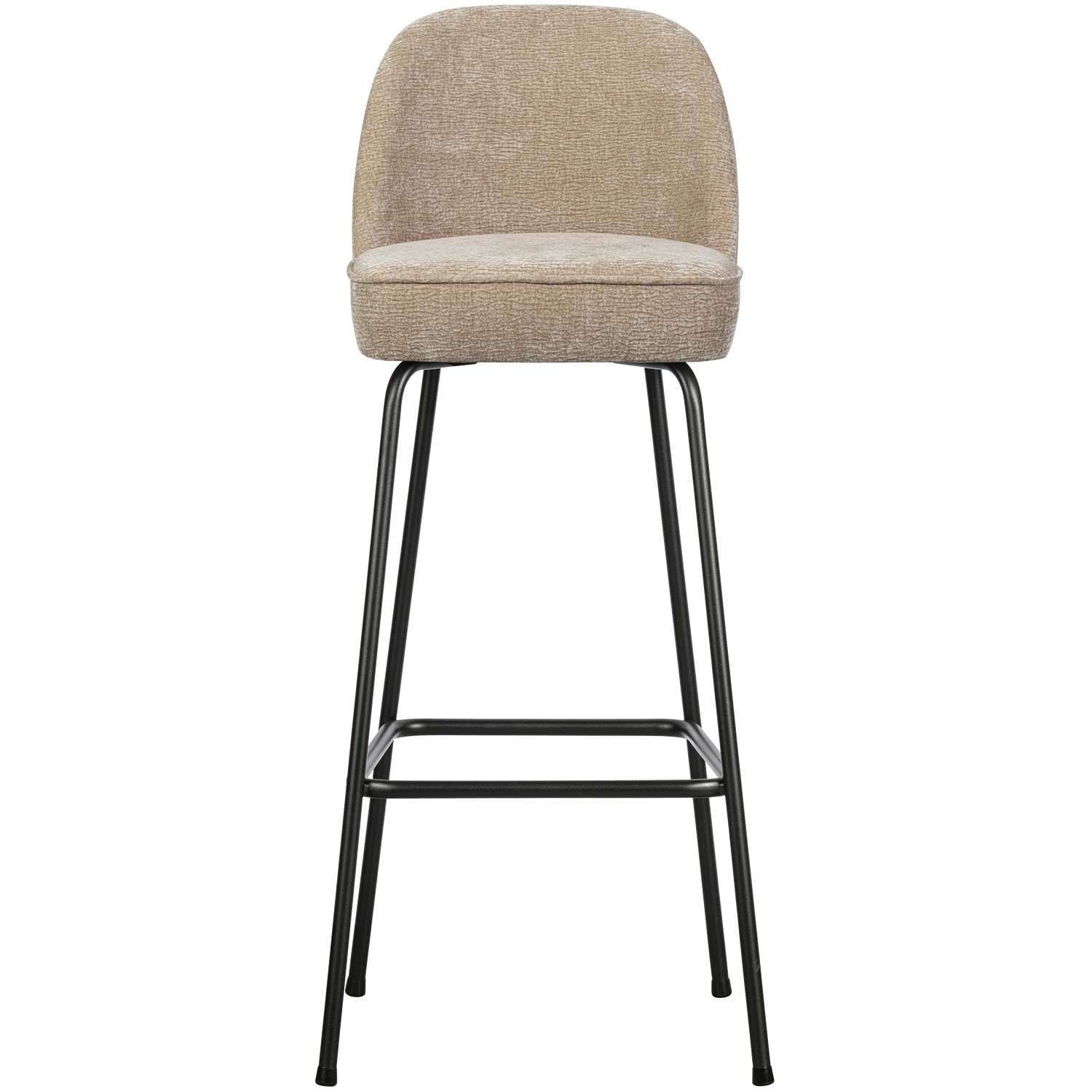 WOOOD Barstoel 80 cm 3D Vogue - Chenille - Zand - 89x50x55 cm