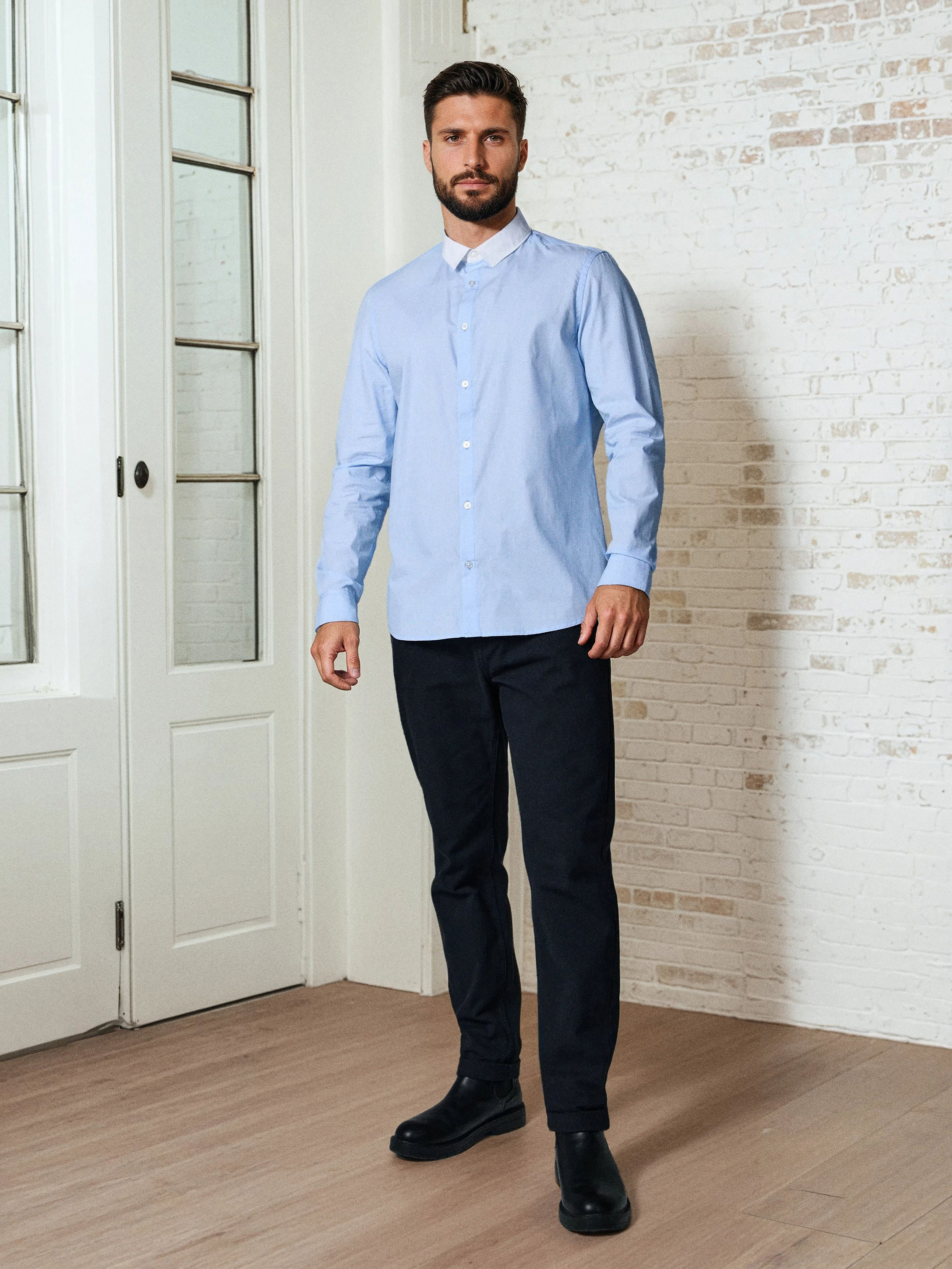 Bawełniana koszula slim fit