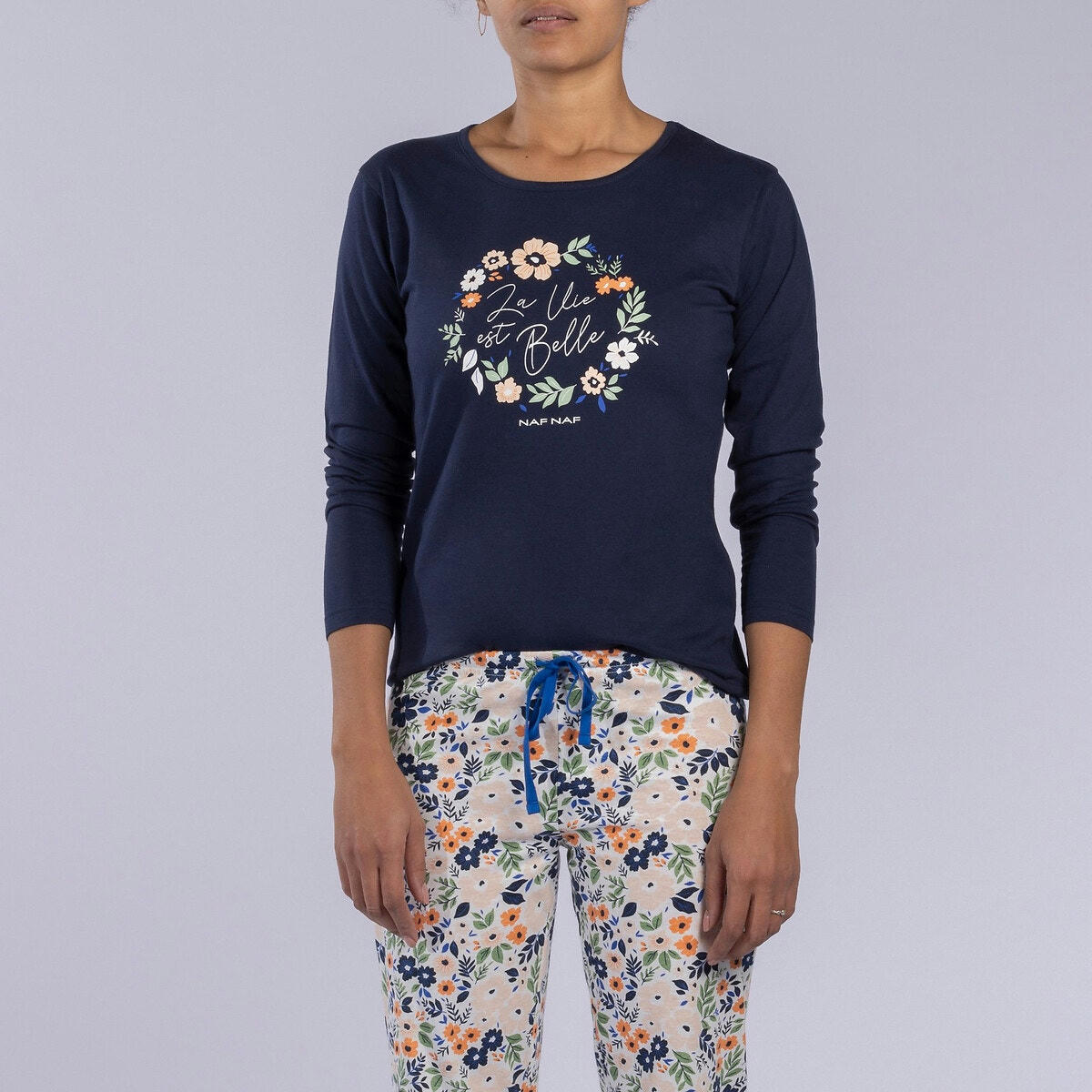 Pyjama manches longues en jersey, Lazuli