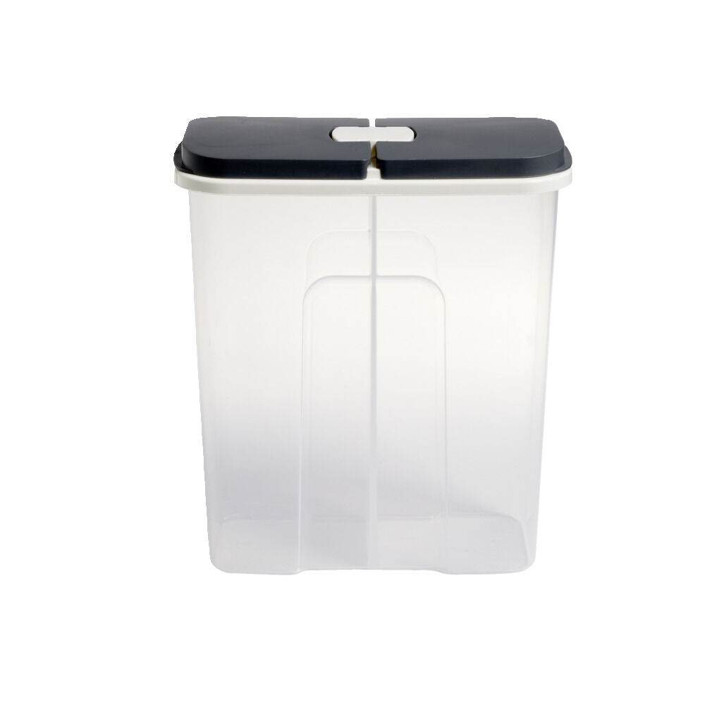 BoÎte de conservation en plastique à 2 compartiments transparent 2,85L