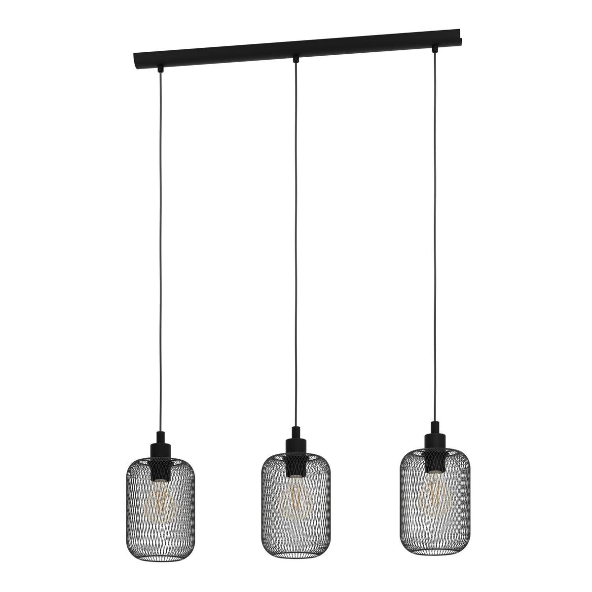 EGLO hanglamp Wrington - e27 - 740 cm - zwart