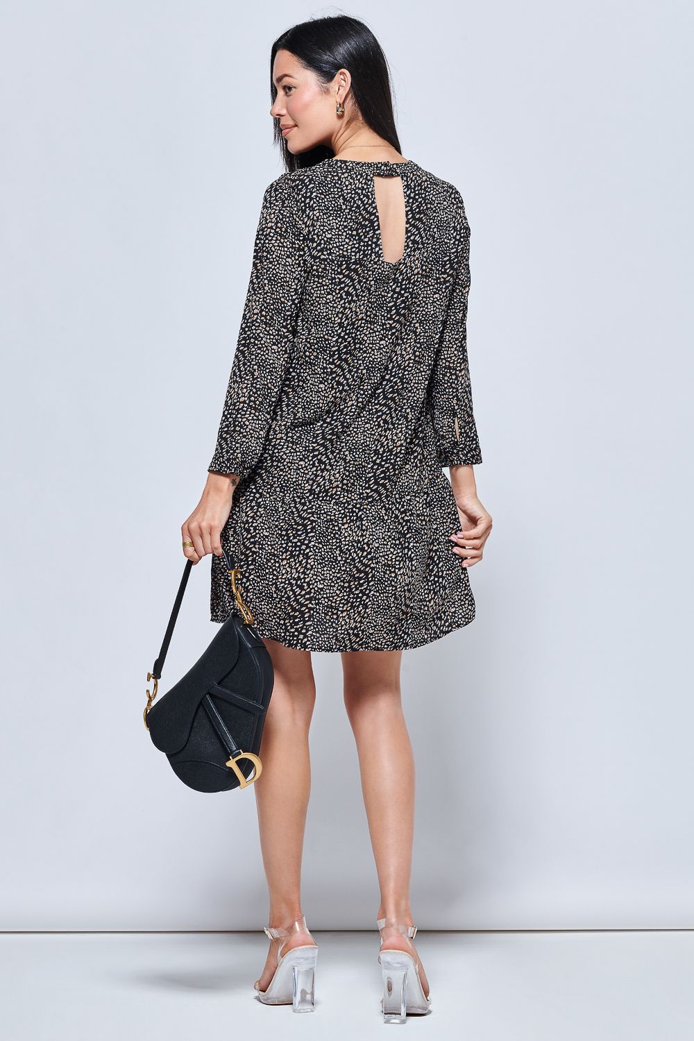 Jolie Moi Jolene Tiered Hem Tunic Dress