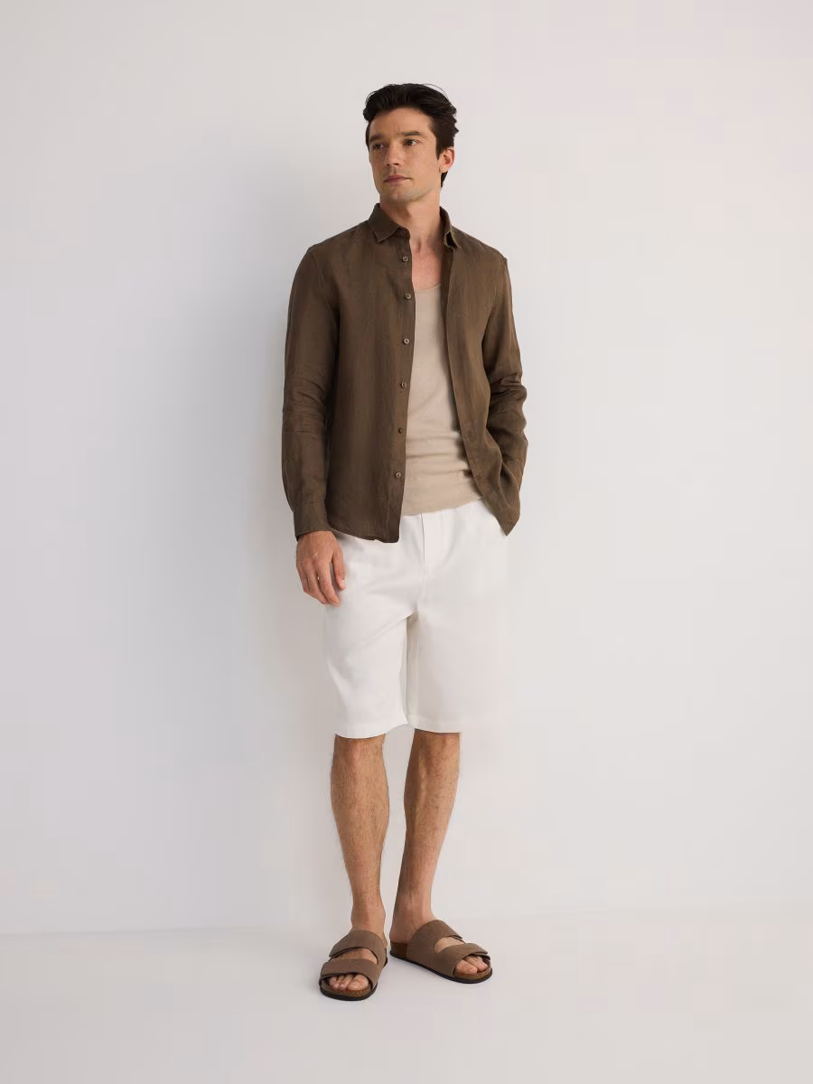 Regular Fit Linen Shirt