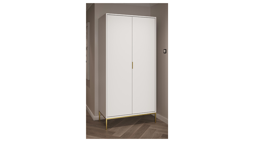 Szafa dwudrzwiowa Austin 100 cm biała