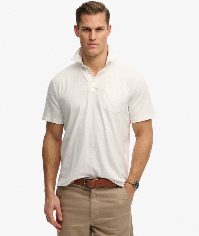 Classic Cotton Linen Polo Shirt