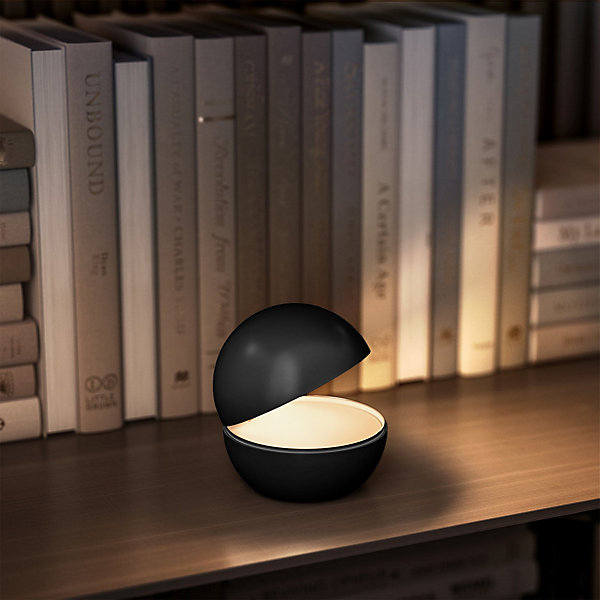 Lampe de chevet sans fil GOOD NIGHT Noir Aluminium D12CM