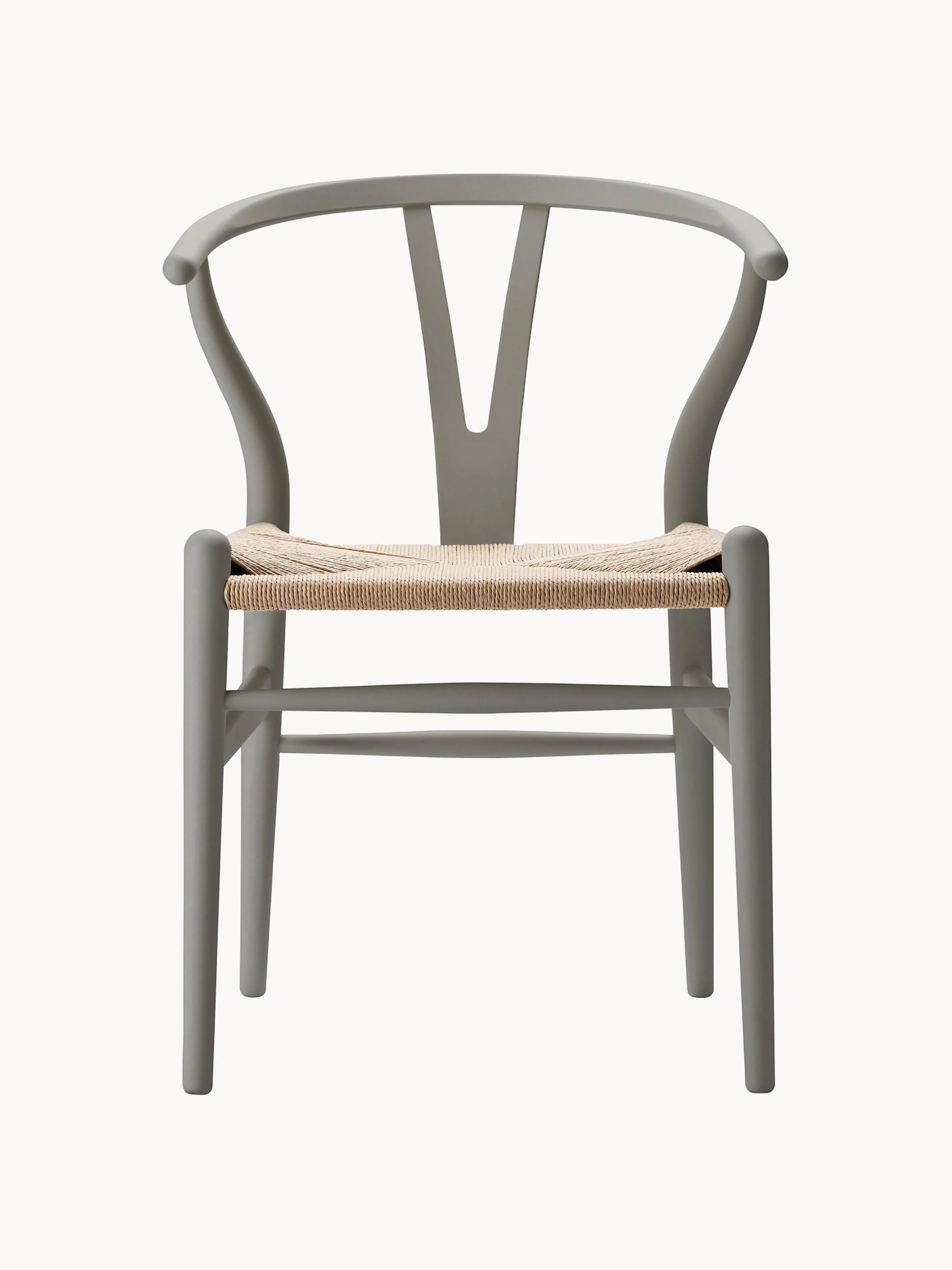 Holzstuhl CH24 Wishbone mit handgeflochtener Sitzfläche
