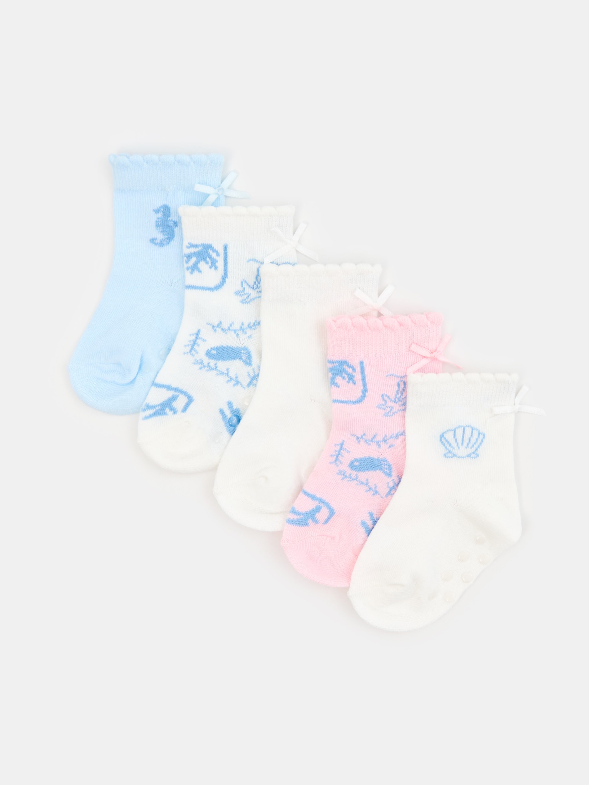 Skarpetki z motywem morskim 5 pack