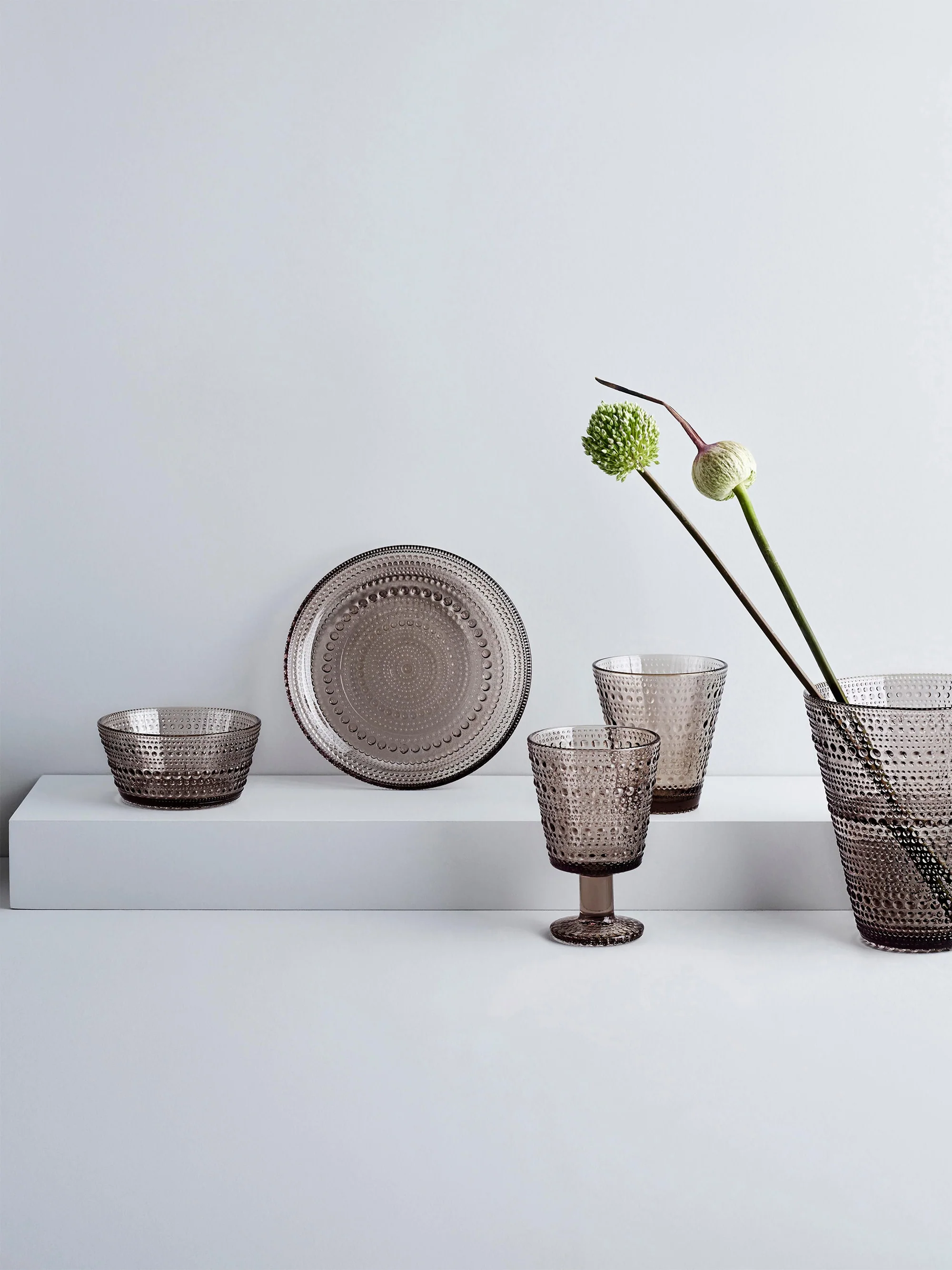 Glas-Vase Kastehelmi, H 15 cm