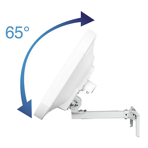 Parabole plate H V - LNB intégée