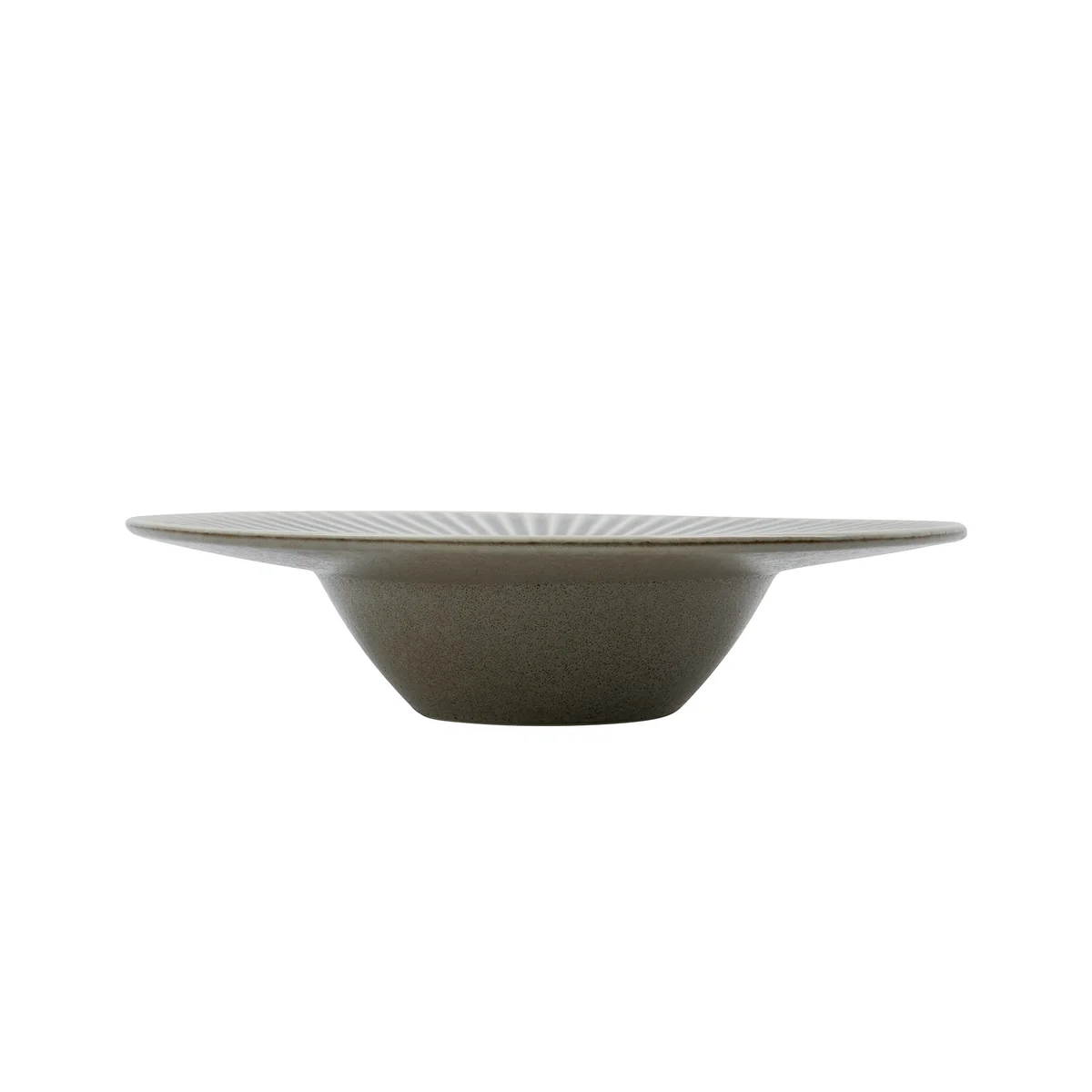 House Doctor - Pleat Pastateller Ø 26 cm, grau / braun