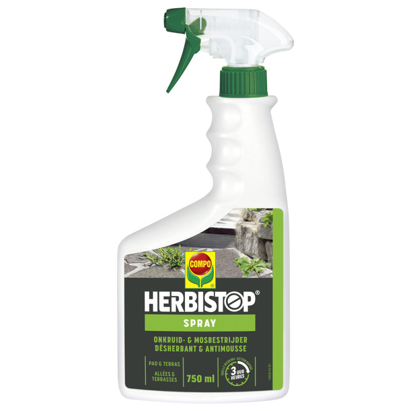 Spray désherbant Herbistop Ready pour allée et terrasse prêt-à-l'emploi 0,75 L COMPO