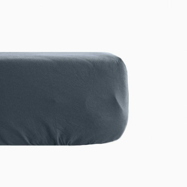PALACE - Drap housse en Coton Gris 90x190 cm