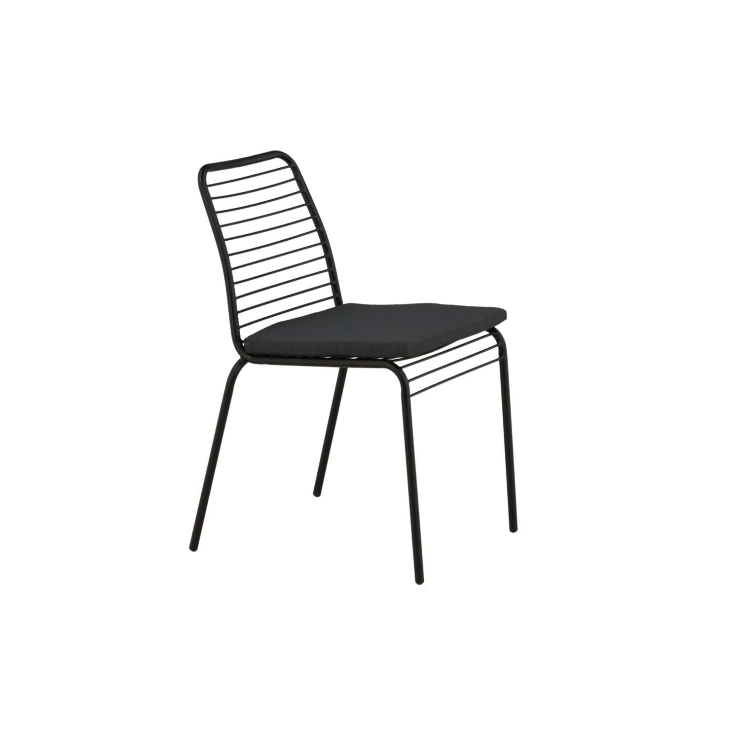 Venture Home Panjin Eetkamerstoel 60 x 80 x 50 - Zwart - 2-pack