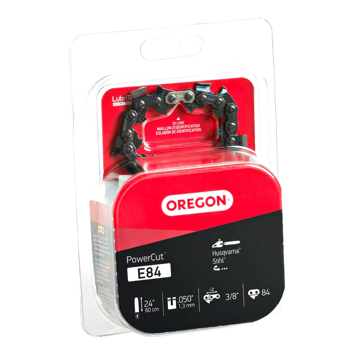 Oregon E84 PowerCut Replacement Chainsaw Chain, Fits Husqvarna, Stihl, 24-in