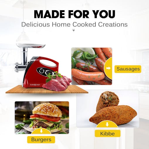 NNEMB Electric Meat Grinder Sausage Maker Filler Mincer Stuffer Kibbe