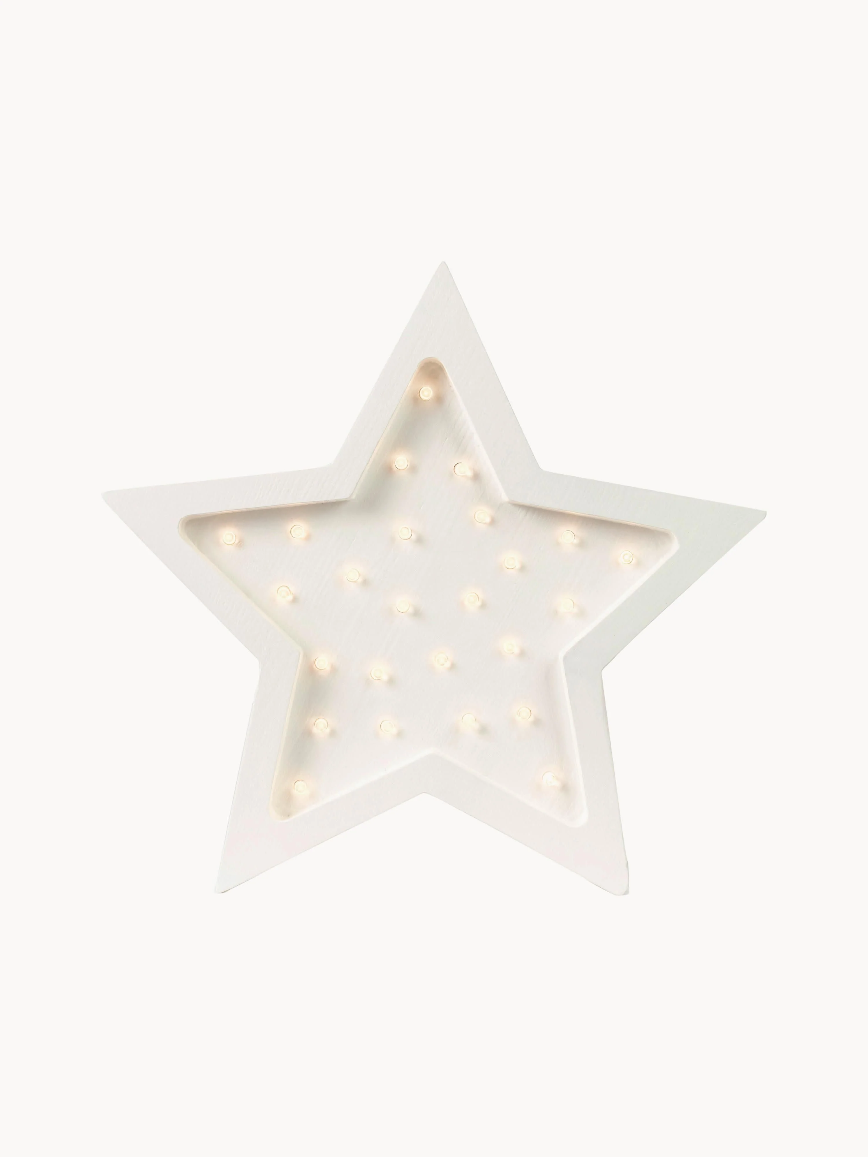 Handgefertigte LED-Kinderzimmerlampe Star mit Timerfunktion und Fernbedienung, dimmbar