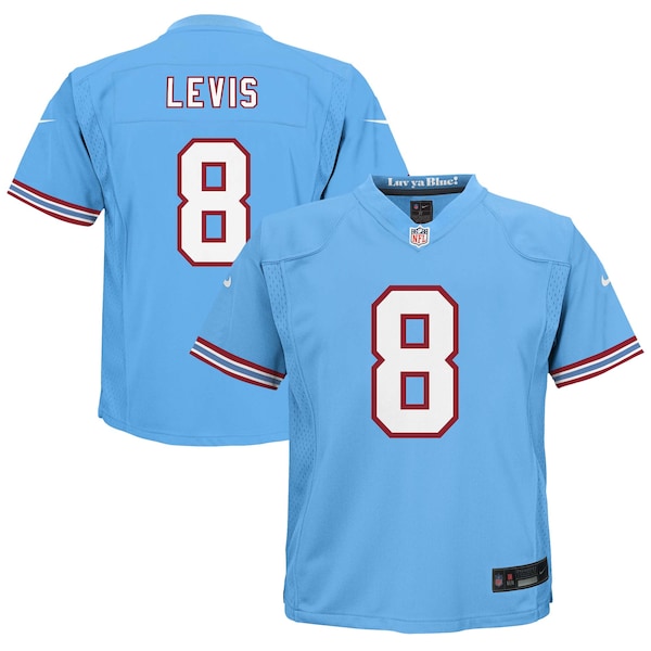 Will Levis Tennessee Titans Nike Toddler Alternate Oilers Throwback Game Jersey - Light Blue/Navy