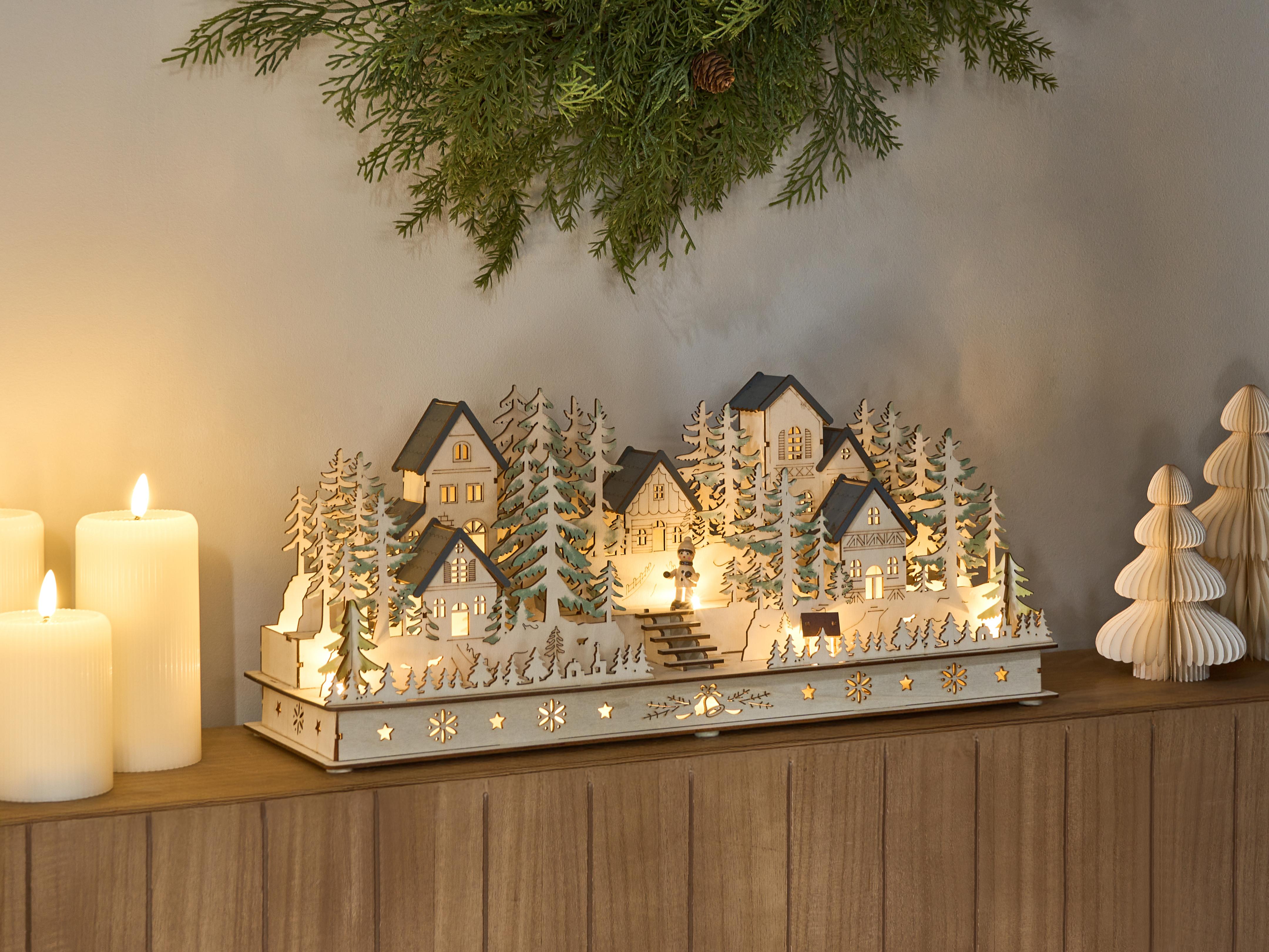 Christmas Decoration LED VANSJO 22 cm Light Brown