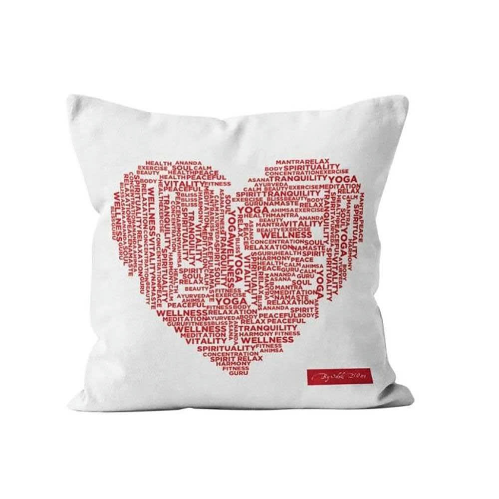 COEUR - Housse de coussin cœur 40x40cm