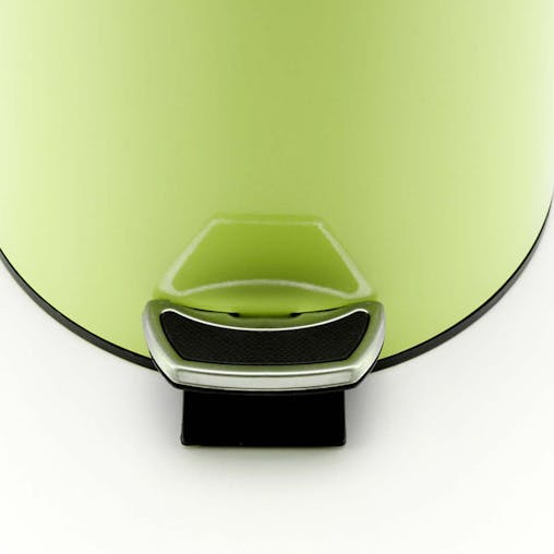 SOGA 4X Stainless Steel Foot Pedal Bin Round Green 7L