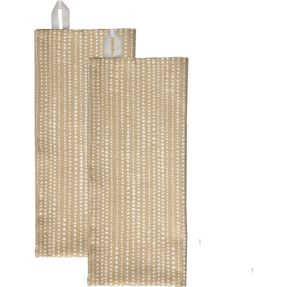 DOTS - Torchons (x2) coton  50x75 sable