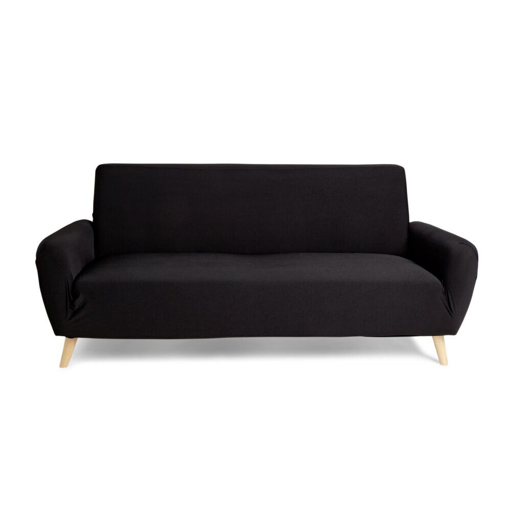 Protège canapé extensible 3 places L195-230cm noir