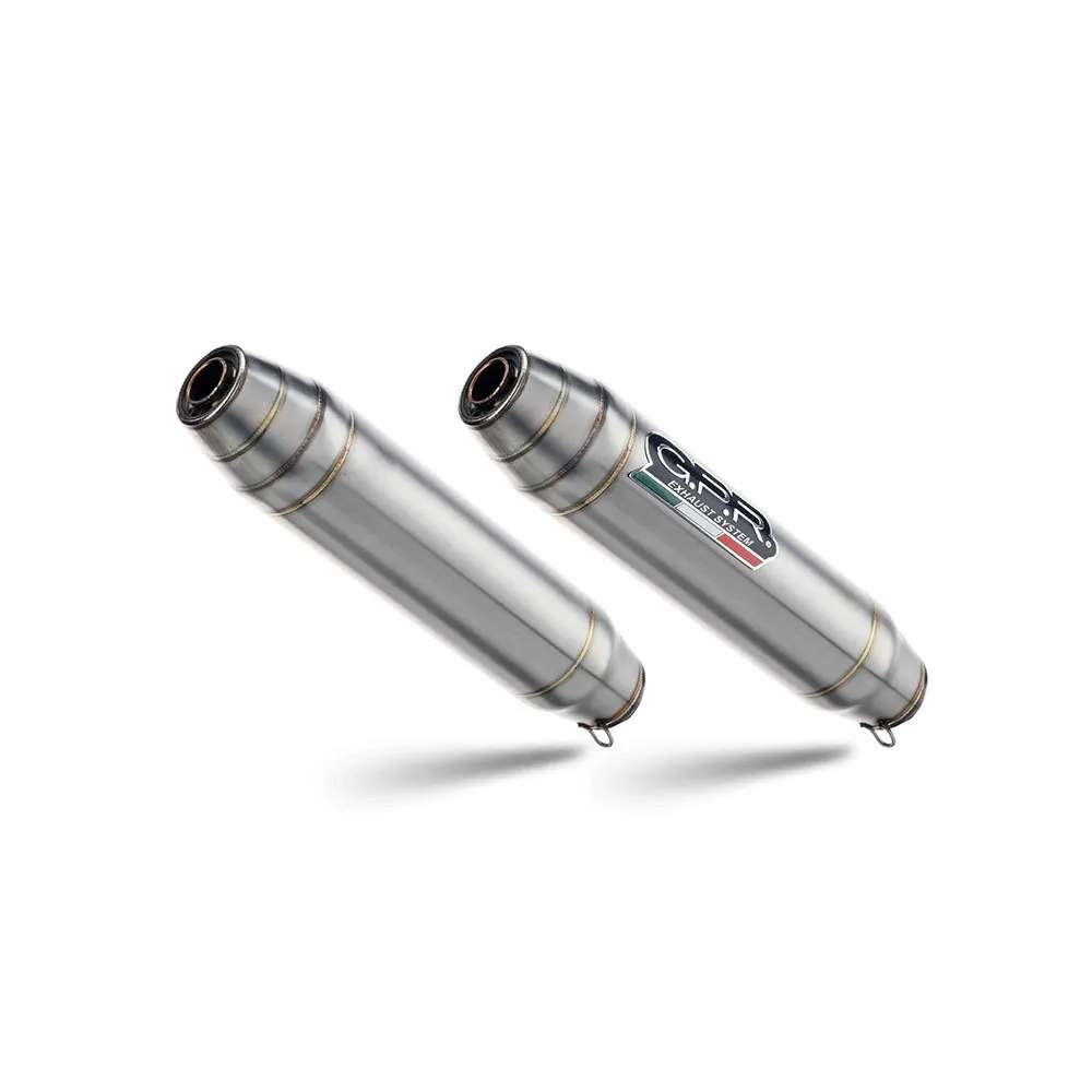 GPR Exhaust Systems Deeptone Inox Triumph Bonneville T100 2001-14 Round Homologated Slip On Muffler