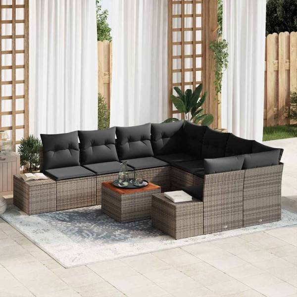 Zestaw Mebli Ogrodowych Wypoczynkowy Sofy Stolik Rattan Na Patio Na Balkon