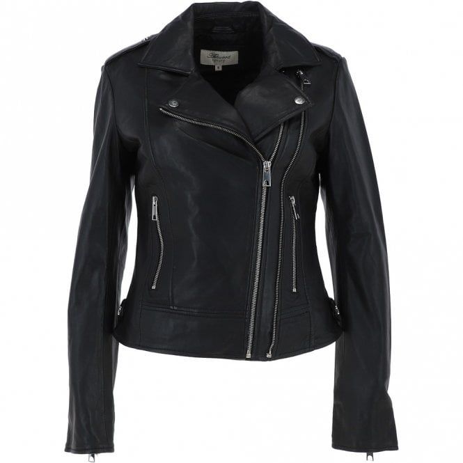 Ashwood Leather Ciara' Real Leather Biker Jacket