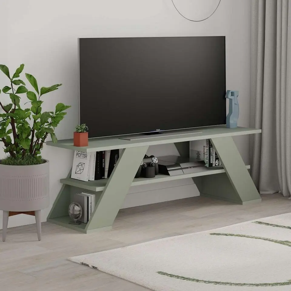 CALICOSY - TV-meubel 3 planken FARFELLA - 33,5x120x40 cm