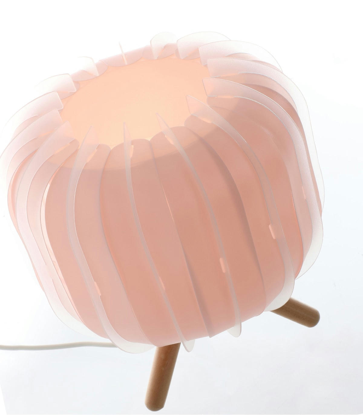 KLARA - Lampe en polypropylène rose h.20 cm