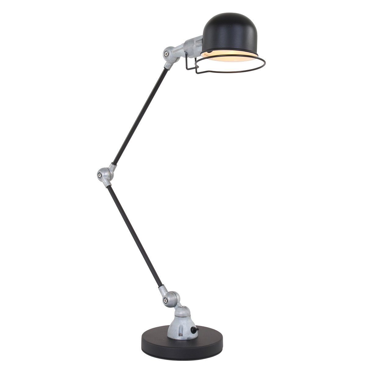 Mexlite tafellamp davin - 1 lichts - 16x 68 cm - zwart