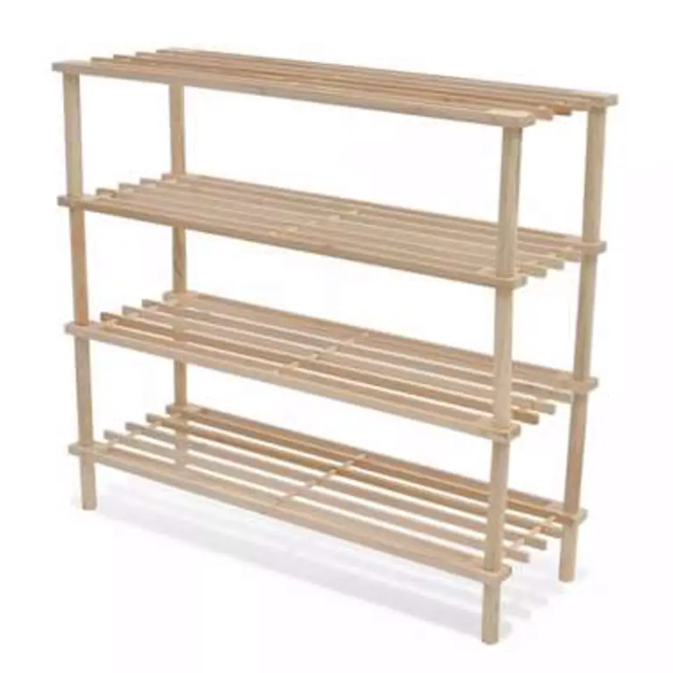 vidaXL - Houten Schoenenkast - Beige - Hout - 2 stuks