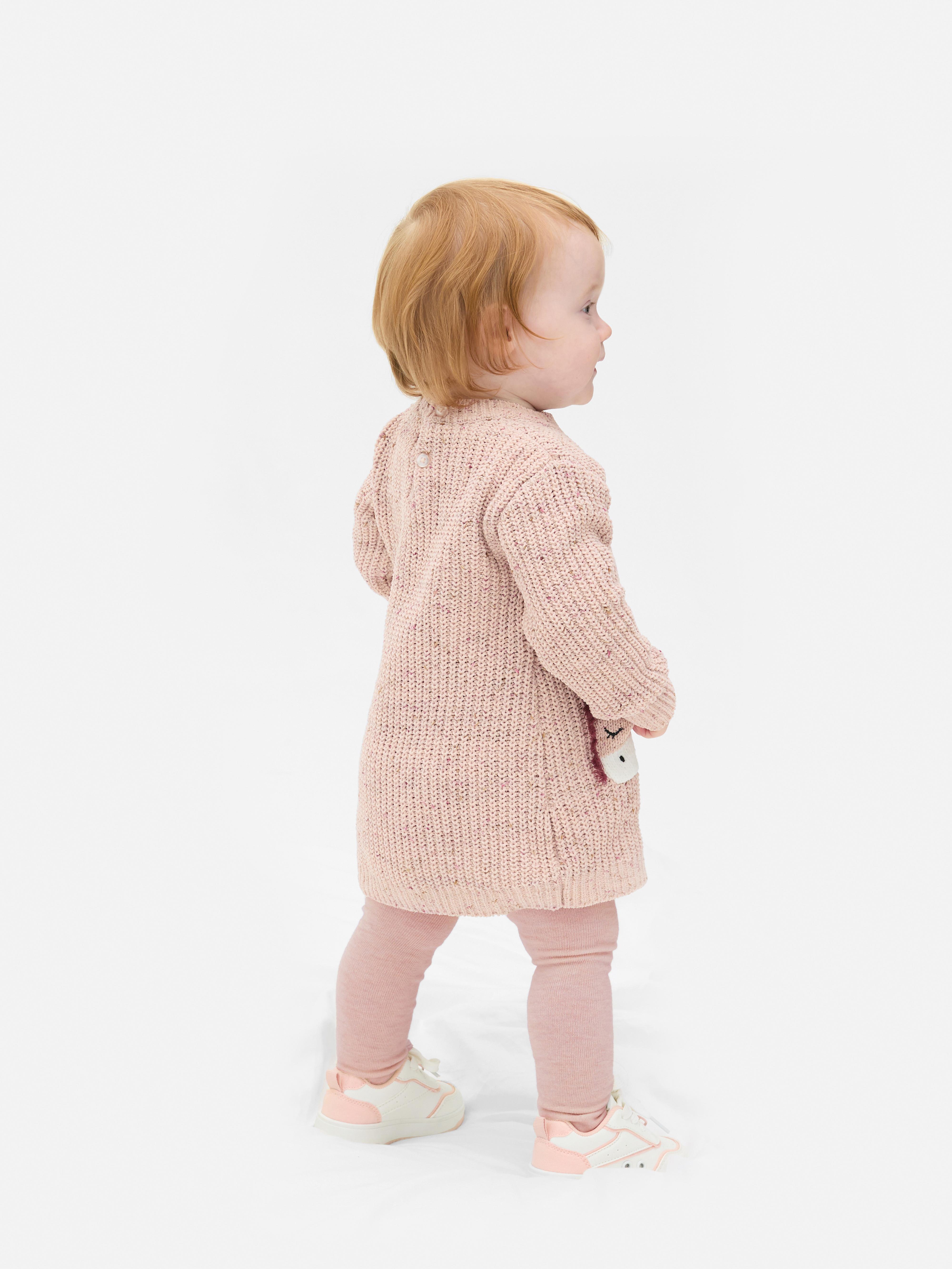 0-36mths | Unicorn Knit Dress And Tights Set