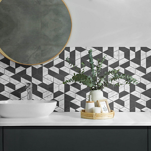 Panneau Décoratif Wallfluent 100x50 cm Motif À Formes Ondulées 1 pièce