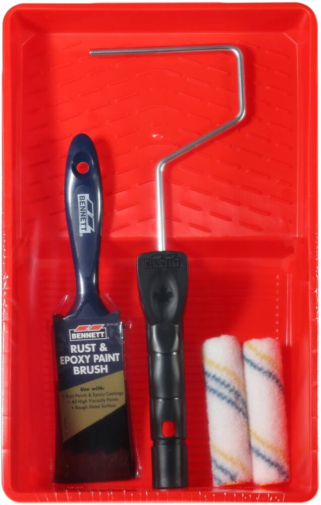 Bennett Rust & Epoxy Lint Free Nylon Mini Paint Rollers, 4-pc