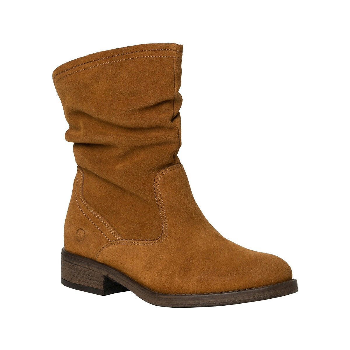 Bottes mi-hautes en cuir