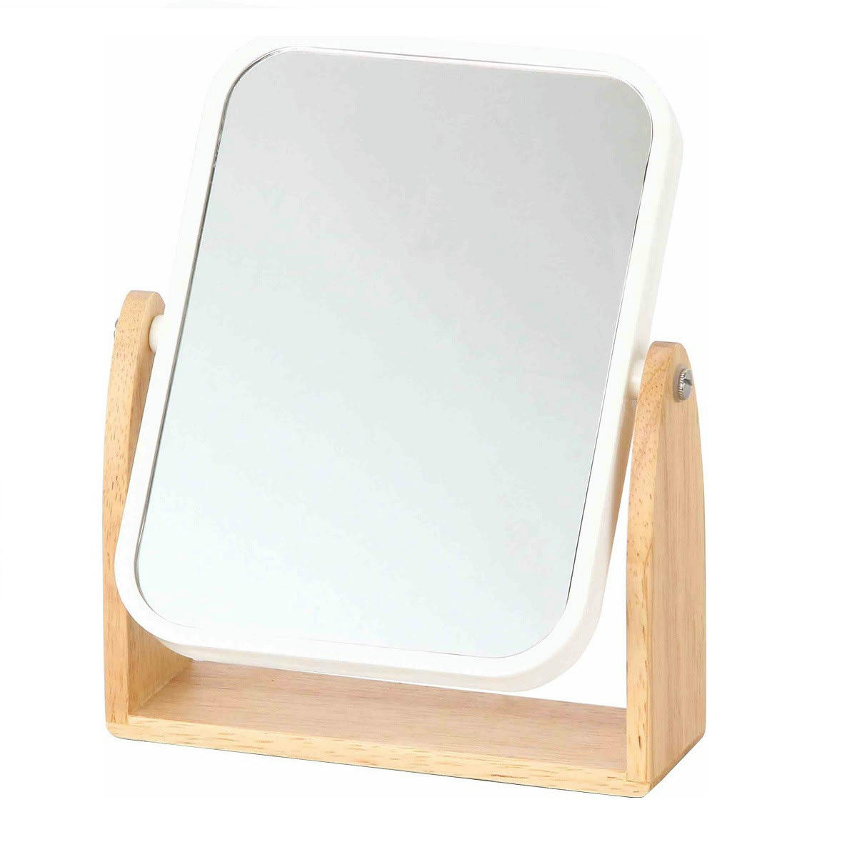 FJORD - Miroir en polystyrène et bambou blanc